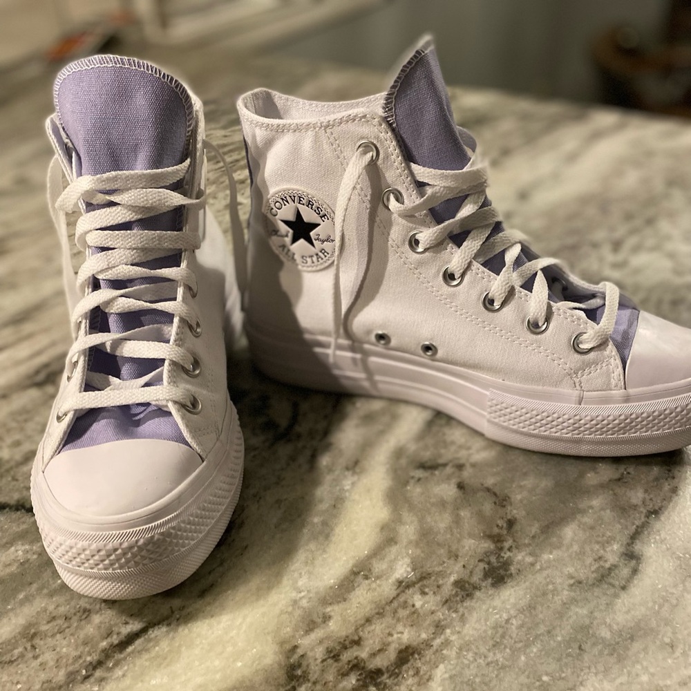 Converse platform high top shoes